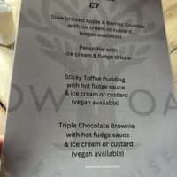 Desert  at Cow & Oak in Worthing