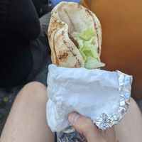 Falafel im Brot (4€) - 3/5. at Prinzen Falafel - Kiosk in Berlin