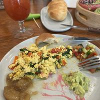 Part of vegan breakfast for 2.  Tofu scramble    at Café Alma in Cincinnati