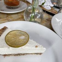 Raw vegan cashew Bergamont Keylime pie  at SILVIA in Woodstock