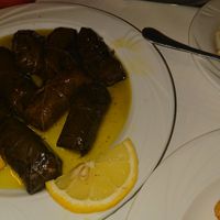 Stuffed vine leaves at ANTHI Taverna in Corfu