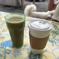 Muddy water (no ice) and hot coffee  at Phoenicia Diner in Phoenicia
