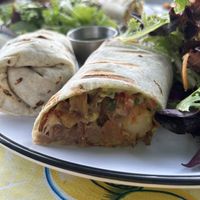 Vegan breakfast burrito  at Phoenicia Diner in Phoenicia
