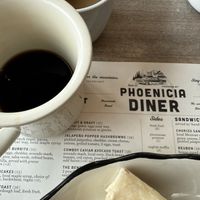 Coffee at the diner   at Phoenicia Diner in Phoenicia