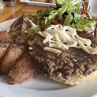 Quinoa black bean burger   at Frothy Monkey  in Nashville