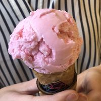 Pistachio rose ice cream  at Ca Lem in Montreal