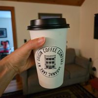  at Origin Coffee in Saranac Lake