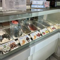 Counter  at Gelateria Orso Bianco in Milan