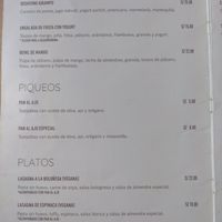 Menu 1 at Airampo in Lima