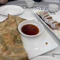 Scallion pancakes  at Winsor Dim Sum House & Bar in Quincy