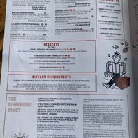 Page 2 menu  at Communion Brewing Co in Burnie