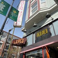 The store front  at Pica Pica Arepa Kitchen in San Francisco
