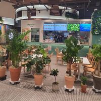 Cheerful decor at Crispyfresh 크리스피프레시 - AK Plaza in Seongnam