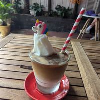 Coconut coffee at Unicorn Bowl & Coffee in Hoi An
