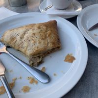 Mushroom pie (half eaten 😆)  at Anna's Choice in Kos