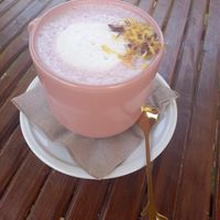 latte unicorn at Be Kind in Cattolica