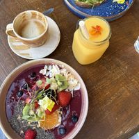 Açai smoothie bowl  at Feather & Heart in Brentford