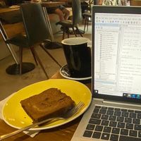 Chocolate banana cake  at Hitchin Coffee Lab in Hitchin