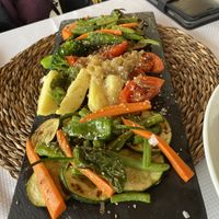 Grilled veggies   at Llantares De Mar in Ribadesella