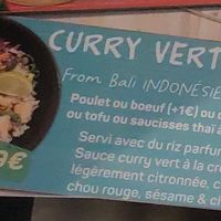 Green Coconut Tofu Curry at My Little Warung in Lyon