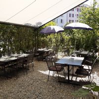 Garden at Lokal in Bern