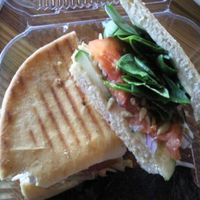 Very Vegan sandwich to go at Brew in Traverse City