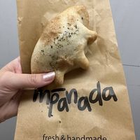 Vegane Füllung mit Spinat  at M-Panada in Baden
