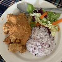 Tofu satay 35000 at Veggie Tables in Vang Vieng