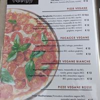 Vegan Menu Section at Pizzeria 3D in Lido Di Camaiore