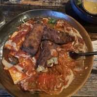 Moroccan Style Heiwa Tofu Shakshuka (SO GOOD!)  at Bandaloop in Arundel