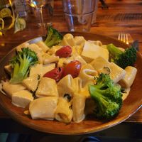 Vegan "Mac and Cheese" with tofu at Bandaloop in Arundel