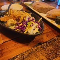 Mushroom frisee and rosemary sourdough at Bandaloop in Arundel