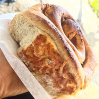 Side of pizza roll at Van Pelt Family Bakery in Alachua