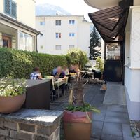 Outdoor seating at Mekong in Luzern
