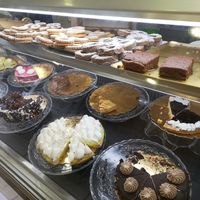 Cake selection at Tres Semillas in Alicante