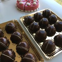 Best chocolate cake ever delivered for a meeting at Tres Semillas in Alicante