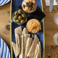 Humous platter  at The Coast Inn in Mersea