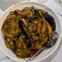 Aubergine in sourly sauce at China Red in Sheffield