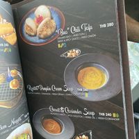 The menu  at Bangkok Heightz in Bangkok