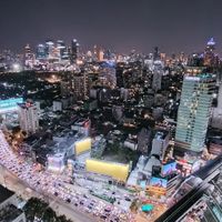 View from the balcony when it was time to go at Bangkok Heightz in Bangkok