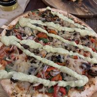 Vegan veggie delight   at Coolangatta Pizzeria in Coolangatta