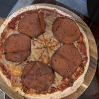 Vegan pepperoni and cheese   at Coolangatta Pizzeria in Coolangatta