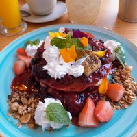 Vegan pancakes at Brunchit in Alicante