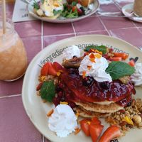 Vegan pancakes at Brunchit in Alicante