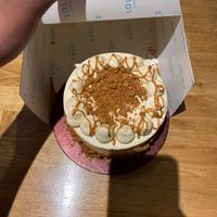 vegan caramel biscuit cake  at Lola's Cupcakes in Watford