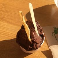 Vegan chocolate ice cream   at Wow Emotional Food in La Spezia