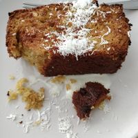Orange coconut cake at Finca Velez in Sliema