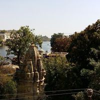 View from the upper floor @ Millets of Mewar. at Millets of Mewar in Udaipur
