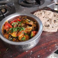 Eggplant Curry at Millets of Mewar in Udaipur