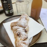 Croissant con nutella 🥐  at Santa Vegana in Barcelona